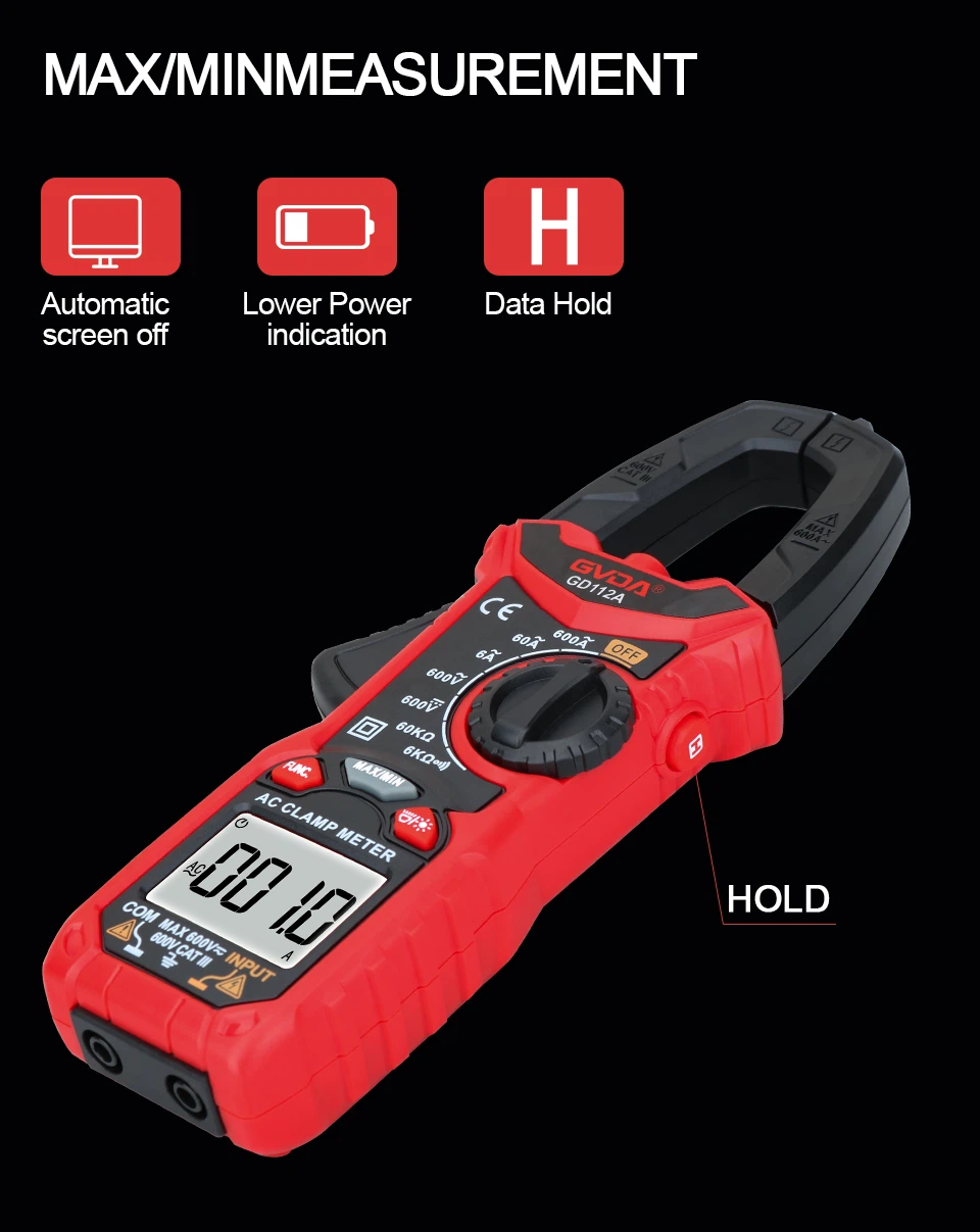 2DigitalClampmeter600V