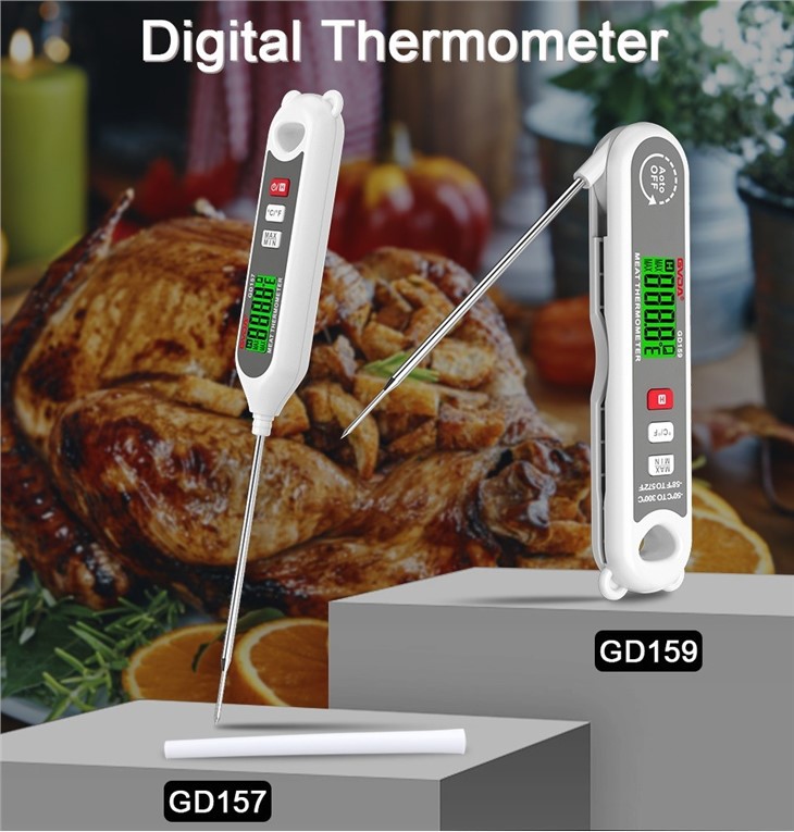 Digital Food Thermometer With Magnet And Foldable Probe